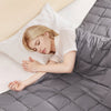 VEVOR Weighted Blanket, 25 lbs, 80 x 87 in King Size, Soft 100% Cotton Heavy Blanket with Glass Beads, Breathable Material, Suitable for 250-310 lbs lbs Adults, Anxiety Stress Relief, Improve Sleep, Grey