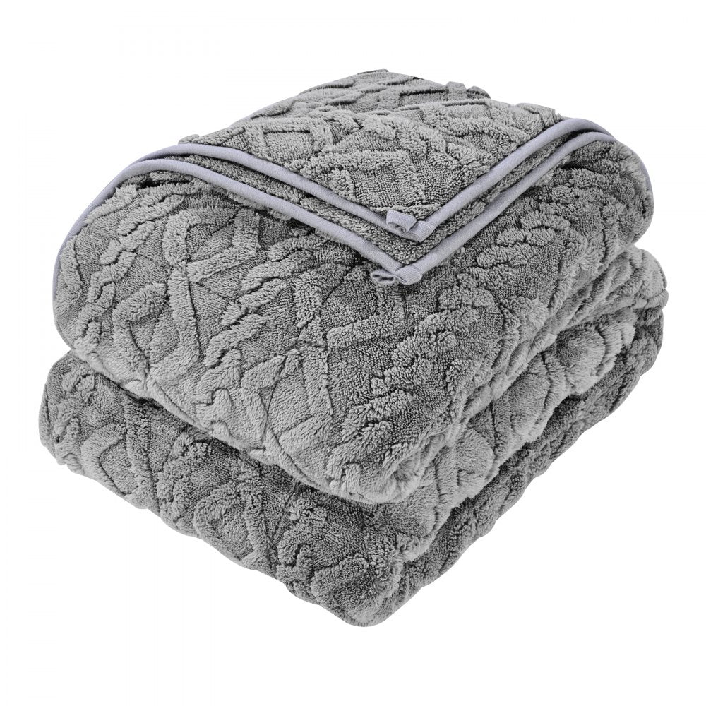 VEVOR Weighted Blanket, 20 lbs, 60 x 80 in Queen Size, Sherpa Fleece Heavy Blanket with Glass Beads, Soft Warm Cozy Fluffy Touch, for 200-250 lbs Adults, Anxiety Stress Relief, Improve Sleep, Grey