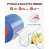 VEVOR Clear PVC Strip Curtain, 50 ft Length x 8 in Width, Plastic Door Strip Bulk Roll, Walk in Freezer Cooler Curtain Strips for Doorways of Supermarket, Garage, Warehouse, Barn, Pet Animal House