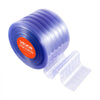 VEVOR Clear PVC Strip Curtain, 101 ft Length x 12 in Width, Ribbed Plastic Door Strip Bulk Roll, Walk in Freezer Cooler Curtain Strips for Doorways of Supermarket, Garage, Warehouse, Pet Animal House