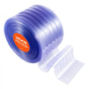 VEVOR Clear PVC Strip Curtain, 150 ft Length x 12 in Width, Ribbed Plastic Door Strip Bulk Roll, Walk in Freezer Cooler Curtain Strips for Doorways of Supermarket, Garage, Warehouse, Pet Animal House