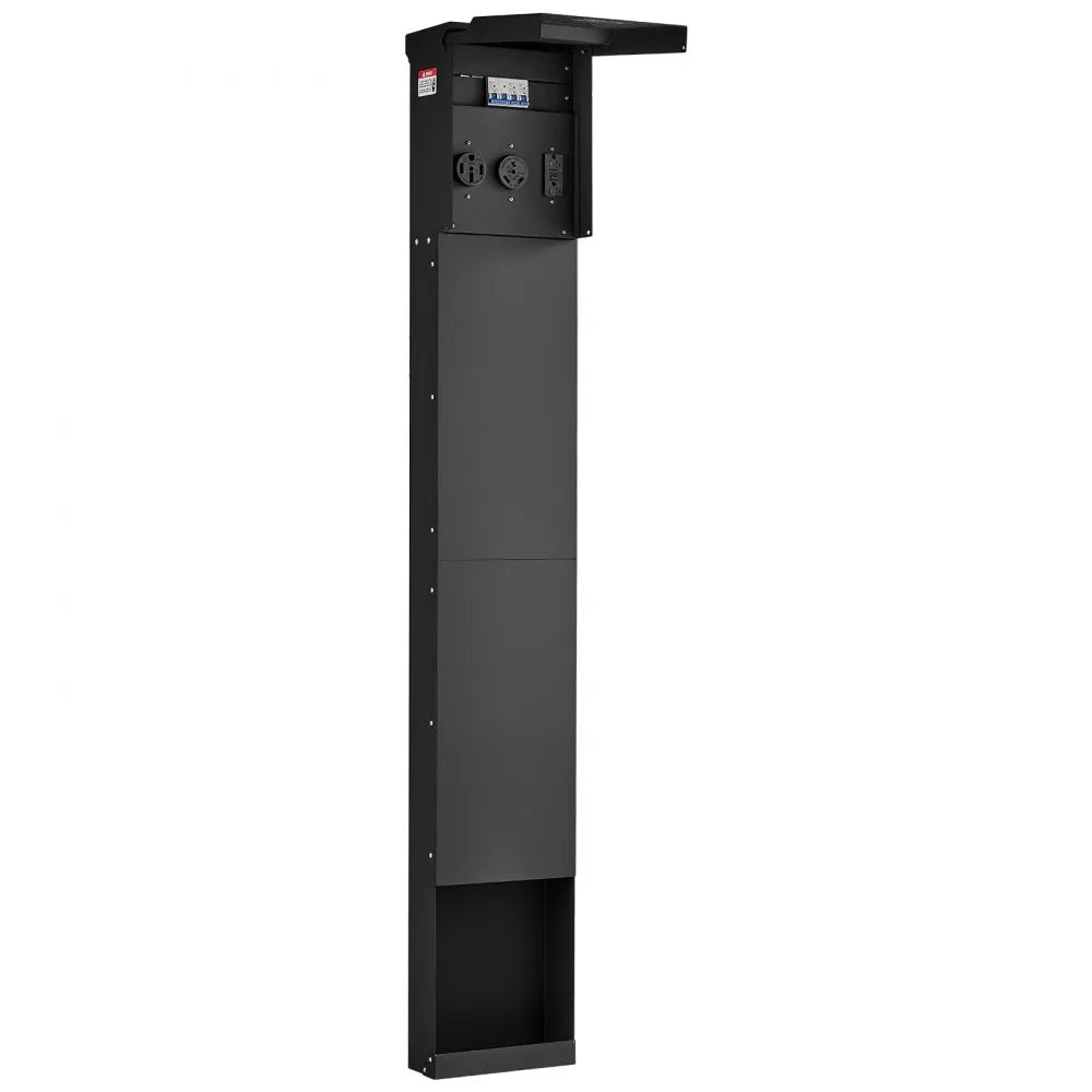 Vevor RV Power Outlet Direct Burial Unmetered Pedestal Mount 50/30/20 Amp Weatherproof Enclosure New