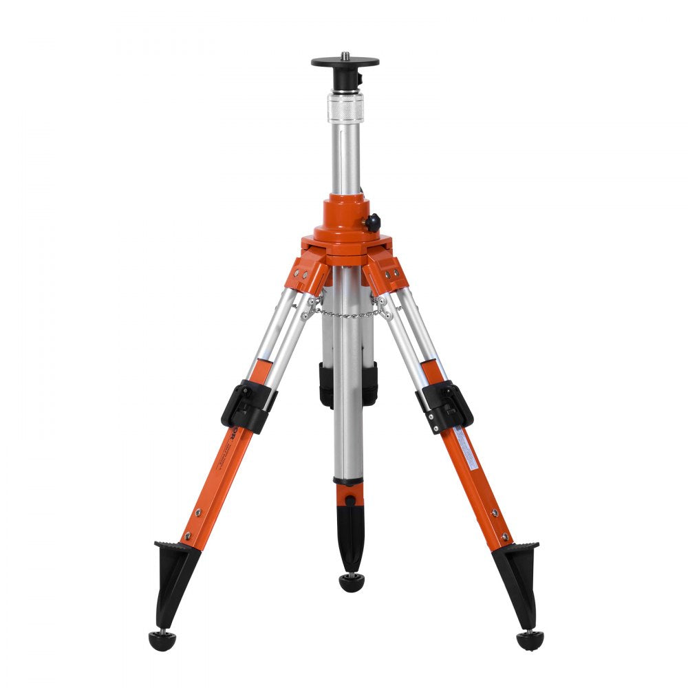 VEVOR Laser Level Tripod Stand, 5/8"-11 Thread Mount, 27.16-67.71 inch Height Adjustment Heavy Duty Survey Tripod, with Level Bubble & Diffusion Limiter , Liftable Non-Skid Feet for Construction