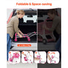 VEVOR Shopping Cart for Kids, Sturdy Metal Frame, Toy Shopping Cart with Baby Doll, 4 Rolling Wheels, Doll Seat Carrier, Grocery Pretend Play Toy Trolley, Folds for Easy Storage, for Toddlers Ages 3+