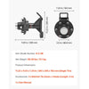 VEVOR Shipping Container Wheels 6-Lug Wheels Kit, Heavy Duty Shipping Container Axle with Ratchet Tie Down-Moves 20 ft - 40 ft, Secure Transport for Dock, Warehouse, Construction Site, Black