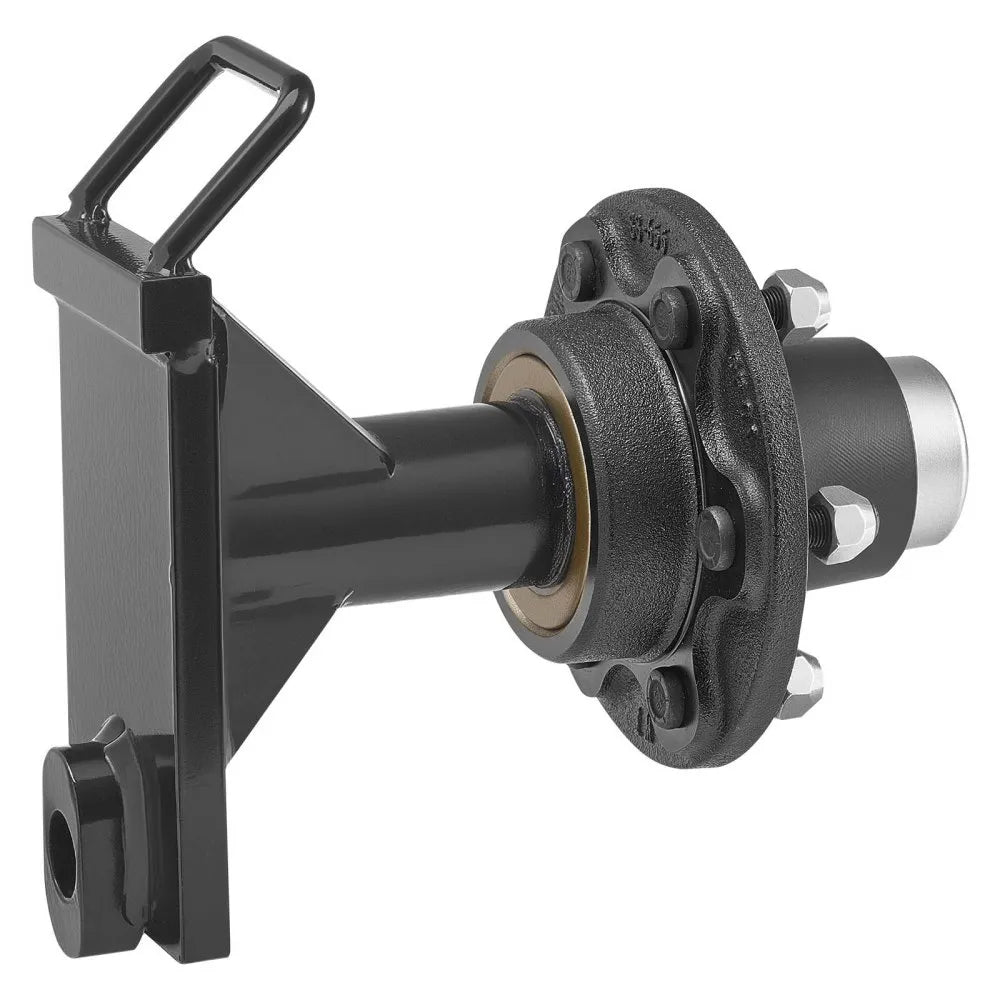 VEVOR Shipping Container Wheels 6-Lug Wheels Kit, Heavy Duty Shipping Container Axle with Ratchet Tie Down-Moves 20 ft - 40 ft, Secure Transport for Dock, Warehouse, Construction Site, Black