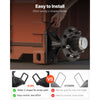 VEVOR Shipping Container Wheels 8-Lug Wheels Kit, Heavy Duty Shipping Container Axle with Ratchet Tie Down-Moves 20 ft - 40 ft, Secure Transport for Dock, Warehouse, Construction Site, Black