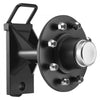 VEVOR Shipping Container Wheels 8-Lug Wheels Kit, Heavy Duty Shipping Container Axle with Ratchet Tie Down-Moves 20 ft - 40 ft, Secure Transport for Dock, Warehouse, Construction Site, Black