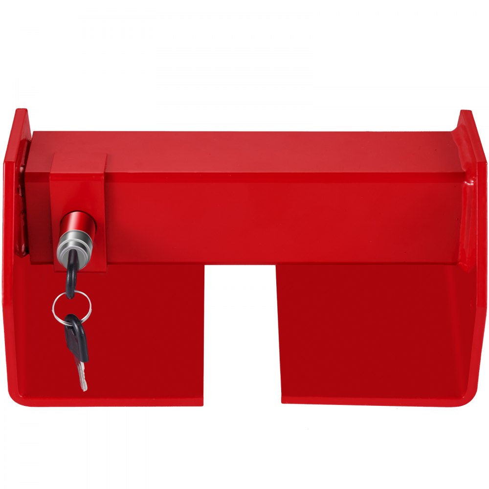 VEVOR Cargo Container Lock 9.84\"-17.32\" Locking Distance Semi Truck Door Locks with 2 Keys Shipping Container Accessories Red Powder-Coated with Spring Lock for Fixed Container(Large Size)