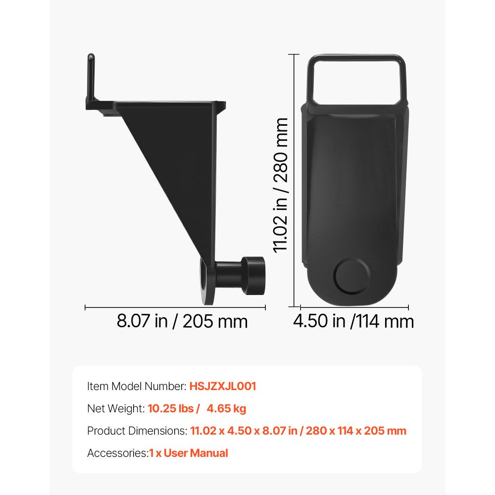 VEVOR Shipping Container Jack Lug with U-Shaped Handle, 1-Pack, Storage Leveler Booster Withstands Sun & Rain, Heavy Duty Container Jack Lug for Shipping Industry, Logistics, Warehouse Management