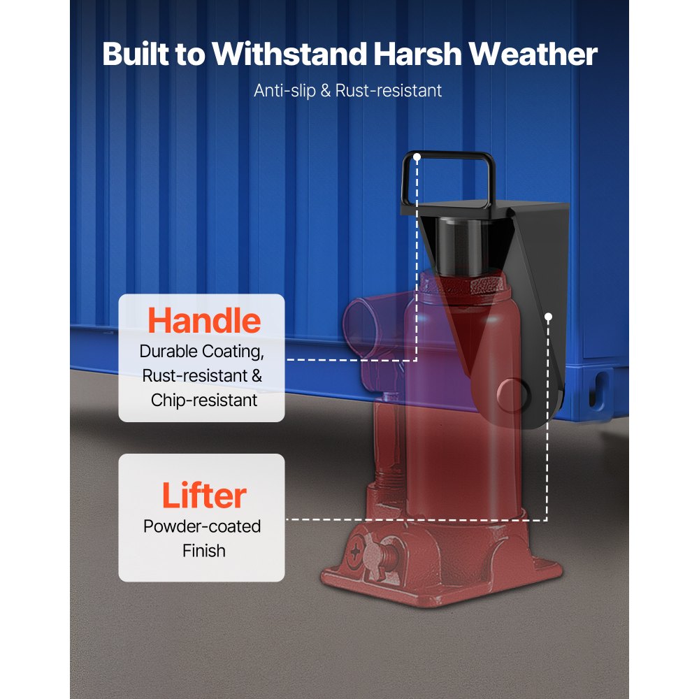VEVOR Shipping Container Jack Lug with U-Shaped Handle, 2-Pack, Storage Leveler Booster Withstands Sun & Rain, Heavy Duty Container Jack Lug for Shipping Industry, Logistics, Warehouse Management