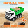 VEVOR RC Dump Truck Toy, 9-Channel 1:18 Scale, Remote Control Dump Truck RC Construction Vehicle Truck Toy with Light & 2 Rechargeable Batteries Birthday Gift for Toddlers Kids Boys and Girls Age 8+