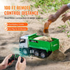 VEVOR RC Dump Truck Toy, 9-Channel 1:18 Scale, Remote Control Dump Truck RC Construction Vehicle Truck Toy with Light & 2 Rechargeable Batteries Birthday Gift for Toddlers Kids Boys and Girls Age 8+