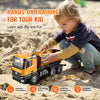VEVOR RC Dump Truck Toy, 10-Channel 1:14 Scale, Remote Control Dump Truck RC Construction Vehicle Truck Toy with Light & 2 Rechargeable Batteries Birthday Gift for Toddlers Kids Boys and Girls Age 8+