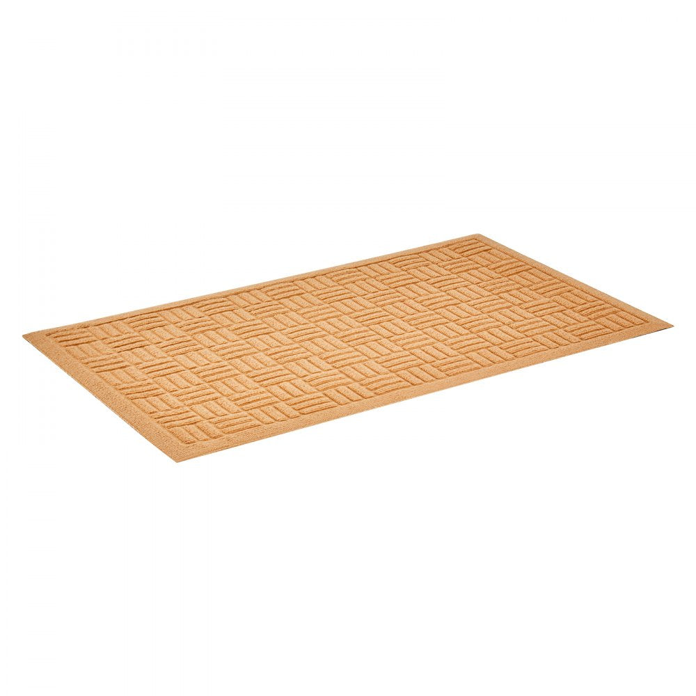 VEVOR Door Mat, 29.53 x 17.72 Inch, Front Door Mat Outside Entrance with Non-slip Rubber Backing, Dirt-Resistant & Absorbent, Easy to Clean, Low-Profile Doormat for for Entryway, Patio, Porch, Beige