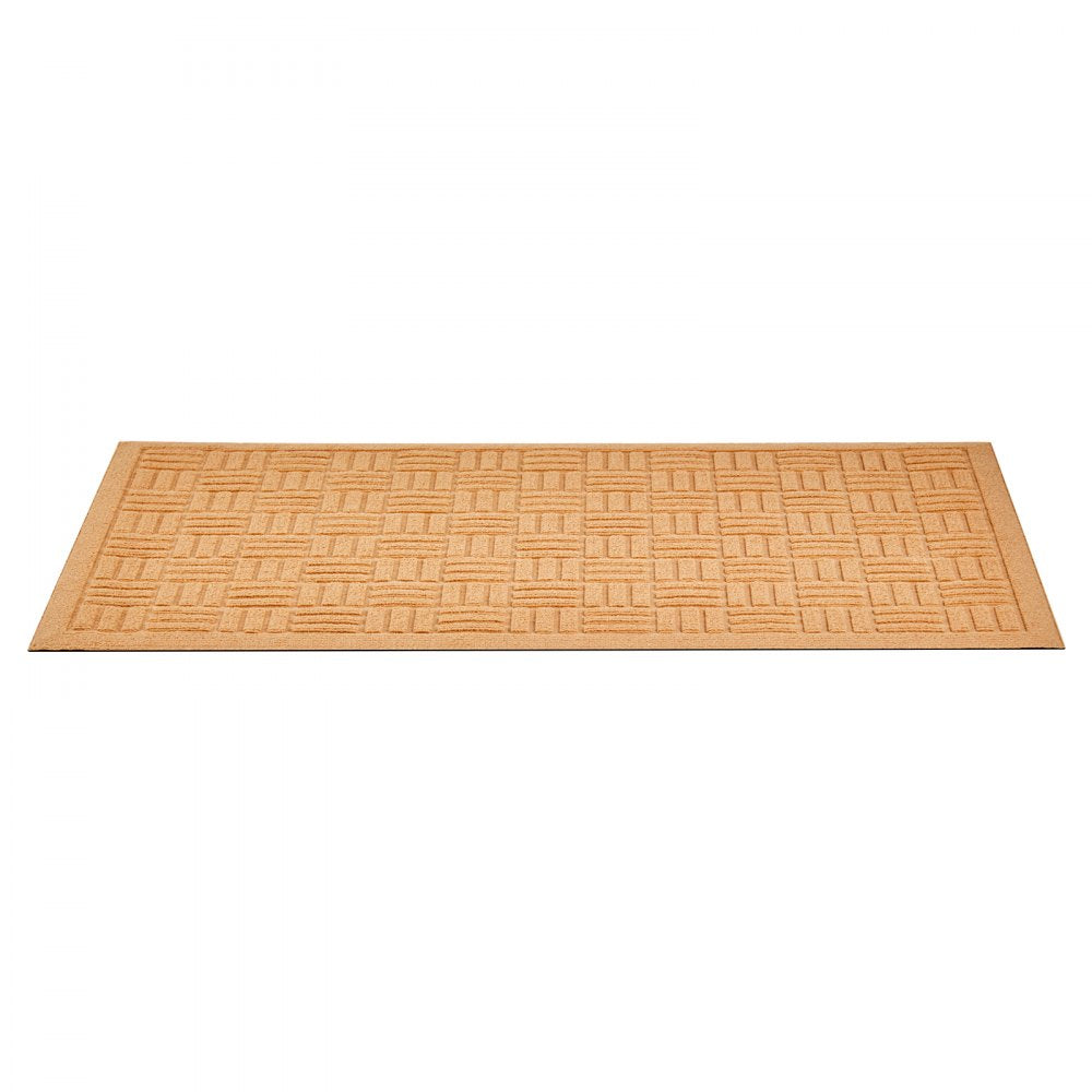 VEVOR Door Mat, 29.53 x 17.72 Inch, Front Door Mat Outside Entrance with Non-slip Rubber Backing, Dirt-Resistant & Absorbent, Easy to Clean, Low-Profile Doormat for for Entryway, Patio, Porch, Beige
