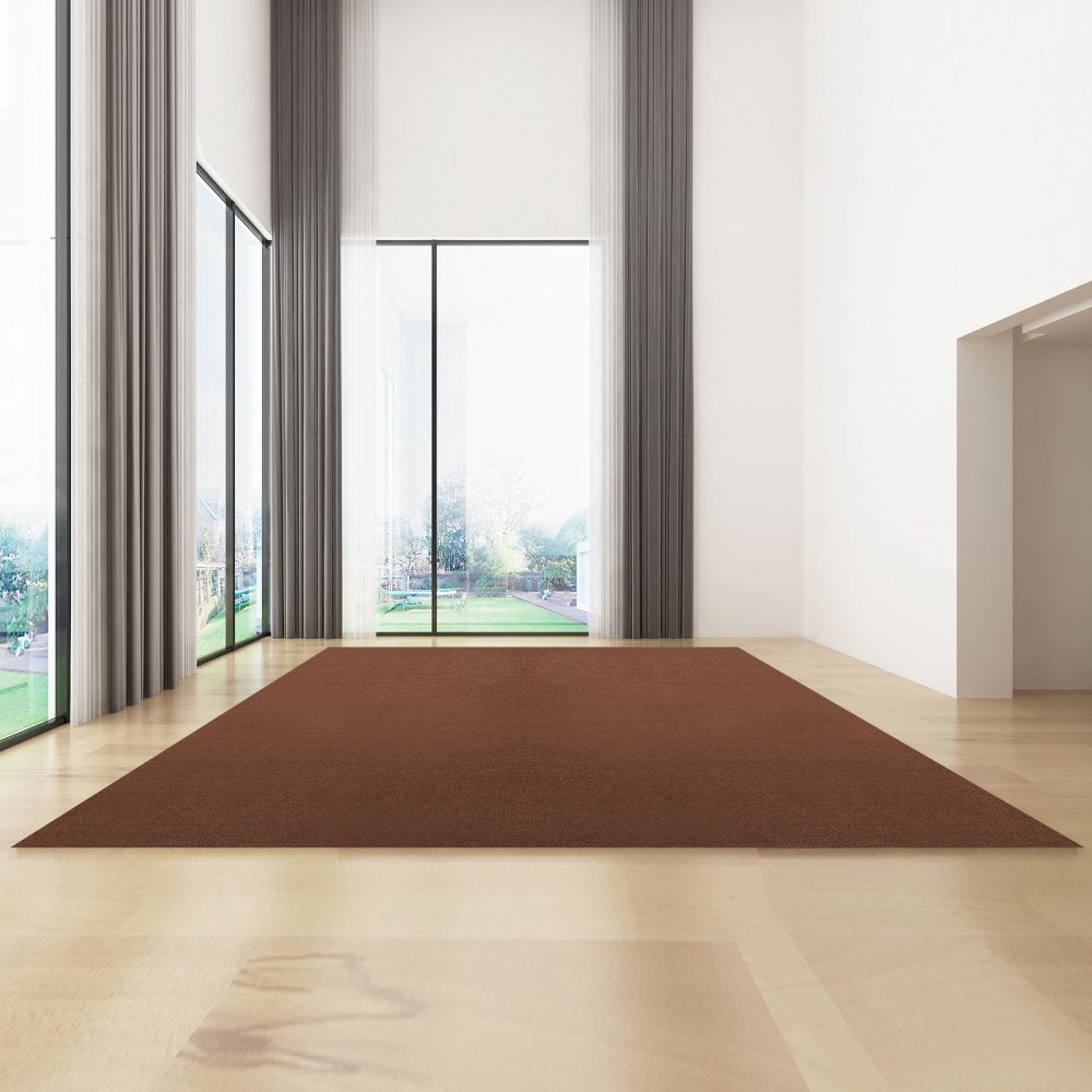 VEVOR Marine Carpet, 6 x 18 ft Boat Carpeting, Deep Brown Marine Grade Boat Carpet, Indoor/Outdoor Marine Carpeting with Water-Proof TPR Backing, Water-Proof Carpet Roll for Home, Patio, Porch, Deck
