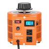 VEVOR 2000VA Auto Variable Voltage Transformer, 15.3 Amp, 110V Input 0-130V Output AC Voltage Regulator, with LCD Display 4 Extra Fuses Thermal Control Switch for Home Industrial Office