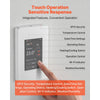 VEVOR 7-Day Programmable Thermostat, Home Thermostats for Radiant Underfloor Heating Cable,Heat Pump with GFCI & Sensitive Sensor,TFT Color Display Touchscreen,Efficient,Gray-White (Without Wifi)