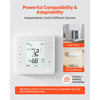 VEVOR 7-Day Programmable Thermostat, Home Thermostats for Heat Pump,Air Conditioner,Underfloor Heating, LED Screen with Backlight & 1Cool+1Heat,Energy-Efficient,Wide Temp Range,White