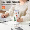 VEVOR 24 Pack Sublimation Tumblers 20oz Skinny Straight, Stainless Steel Sublimation Tumblers Blank, Stainless Steel Double Wall Tumbler for Heat Transfer Customized Gifts with Lid and Straw, Gift Box