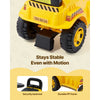 VEVOR Ride On Toddler Car, Ride on Excavator Car for Toddler 19 to 36 Months, Excavator Bulldozer Digger Toy with Under-seat Storage & Music, 55 lbs Load Capacity, Foot-to-Floor Walker for Kid, Yellow