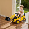 VEVOR Ride On Toddler Car, Ride on Excavator Car for Toddler 19 to 36 Months, Excavator Bulldozer Digger Toy with Under-seat Storage & Music, 55 lbs Load Capacity, Foot-to-Floor Walker for Kid, Yellow