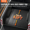 VEVOR Truck Bed Mat, Fits for 2015-2023 Ford F150 5.5 FT Short Bed, 66.5" x 64" Rubber Truck Bed Liner, 1/4" Thick Bed Mat Car Accessories for All-Weather Protection, Prevent Slipping or Damage