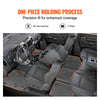 SKYSHALO Truck Floor Liners, Fits Dodge Ram 1500/2500/3500 & 1500 Classic 2013-2018/2019-2022(Crew Cab Only), Include 3 Front & Second Row Mats, Weather-Resistant TPE Custom Fit Mats for Pickup, Black