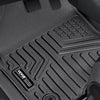 SKYSHALO Truck Floor Liners, Fits Dodge Ram 1500/2500/3500 & 1500 Classic 2013-2018/2019-2022(Crew Cab Only), Include 3 Front & Second Row Mats, Weather-Resistant TPE Custom Fit Mats for Pickup, Black