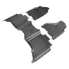 SKYSHALO Truck Floor Liners, Fits Dodge Ram 1500/2500/3500 & 1500 Classic 2013-2018/2019-2022(Crew Cab Only), Include 3 Front & Second Row Mats, Weather-Resistant TPE Custom Fit Mats for Pickup, Black