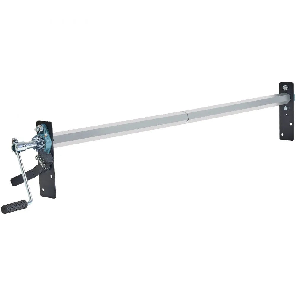VEVOR Hand Crank Tarp Roller Kit, 64" to 104" Wide, Aluminum Alloy, Manual Cab Level Dump Truck Tarp Roller with 7" Sponge-Wrapped Handle, Perfect for Dump Trucks, Trailers, Trash Haulers (No Tarp)