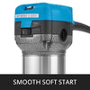 VEVOR Compact Router 1.25HP With Fixed Base, Plunge Base and Tilt Base, Variable Speed Wood Router Kit Max Torque 30,000RPM 800W For Woodworking & Furniture Manufacturing