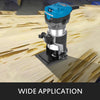 VEVOR Compact Router 1.25HP With Fixed Base, Plunge Base and Tilt Base, Variable Speed Wood Router Kit Max Torque 30,000RPM 800W For Woodworking & Furniture Manufacturing
