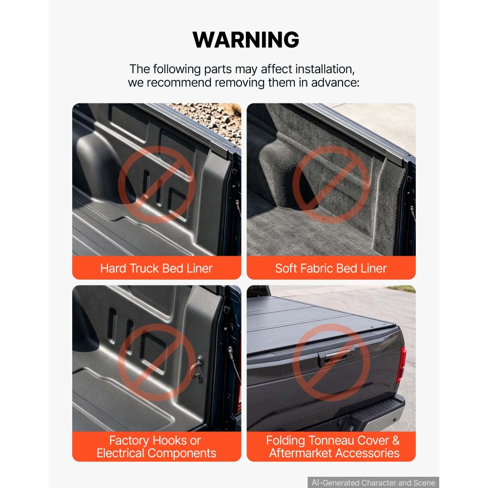 VEVOR Truck Bed Storage Box, 6.6 Gal/25L Waterproof ABS Wheel Well Toolbox, Anti-Theft Lock, Compatible with 2019-2021 Chevrolet Silverado 1500/GMC Sierra 1500, Passenger Side Right (Drilling Require)