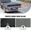 VEVOR Dump Truck Mesh Tarp, 7 x 14 ft, PVC Coated Black Heavy Duty Cover with 5.5" 18oz Double Pocket, Brass Grommets, Reinforced Double Needle Stitch Webbing Fits Manual or Electric Dump Truck System