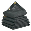 VEVOR Dump Truck Mesh Tarp, 7 x 14 ft, PVC Coated Black Heavy Duty Cover with 5.5" 18oz Double Pocket, Brass Grommets, Reinforced Double Needle Stitch Webbing Fits Manual or Electric Dump Truck System