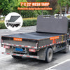 VEVOR Dump Truck Mesh Tarp, 7 x 22 ft, PVC Coated Black Heavy Duty Cover with 5.5" 18oz Double Pocket, Brass Grommets, Reinforced Double Needle Stitch Webbing Fits Manual or Electric Dump Truck System