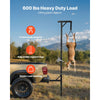 VEVOR Truck Hitch Game Hoist, 600 lbs Load Capacity, Hunting Deer Hoist with 2-inch Receiver, 360-Degree Swivel Shaft & Adjustable Height, Includes Gambrel Winch for Skinning & Cleaning Game