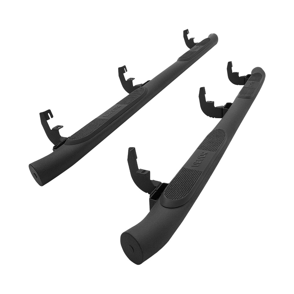 VEVOR Running Boards, 3 Inches Side Steps Compatible with 2015-2025 Chevy Colorado/GMC Canyon Crew Cab, Black Carbon Steel Nerf Bars, 550 lbs Load Capacity, Non-Slip Surface with Rustproof Coating