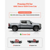 VEVOR Running Boards, 3 Inches Side Steps Compatible with 2019-2025 Chevy GMC 1500/2500HD/3500HD Crew Cab, Black Carbon Steel Nerf Bars, 550 lbs Load Capacity, Non-Slip Surface with Rustproof Coating