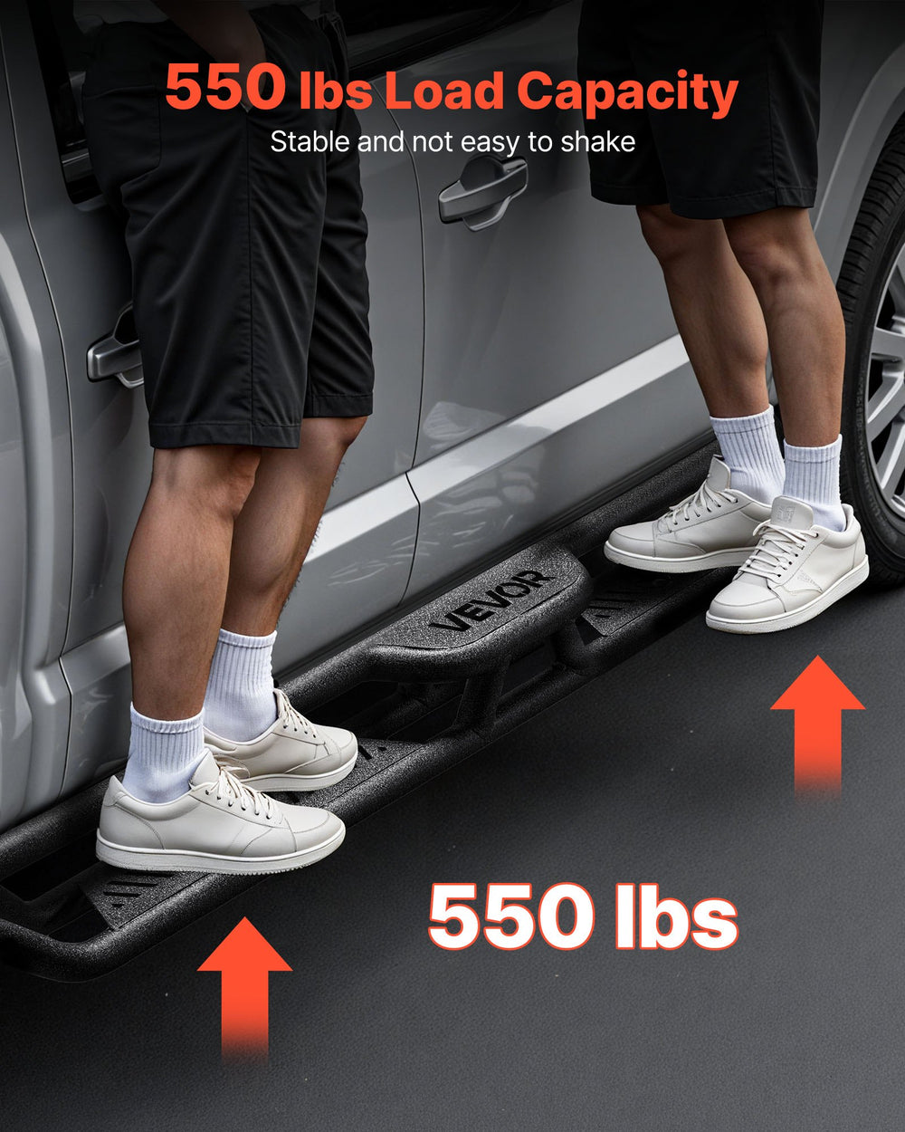 VEVOR running boards 550 lb load capacity