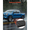 VEVOR Running Boards, 6 Inches Side Steps Compatible with 2009-2018 Dodge Ram 1500 Crew Cab, 2010-2025 Dodge Ram 2500 3500 Crew Cab(Not Fit 2019-2025 Ram 1500 New Body), Black Textured Aluminum Alloy Nerf Bars, 500 lbs Load Capacity