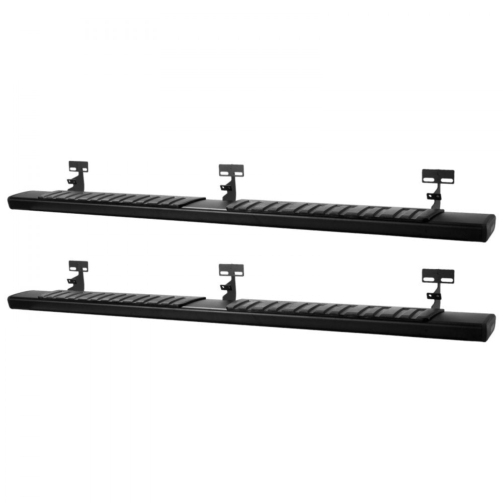 VEVOR Running Boards, 6 Inches Side Steps Compatible with 2015-2025 Ford F150 SuperCrew Cab, 2017-2024 Ford F-250 F-350 SuperCrew Cab, Black Textured Aluminum Alloy Nerf Bars, 500 lbs Load Capacity