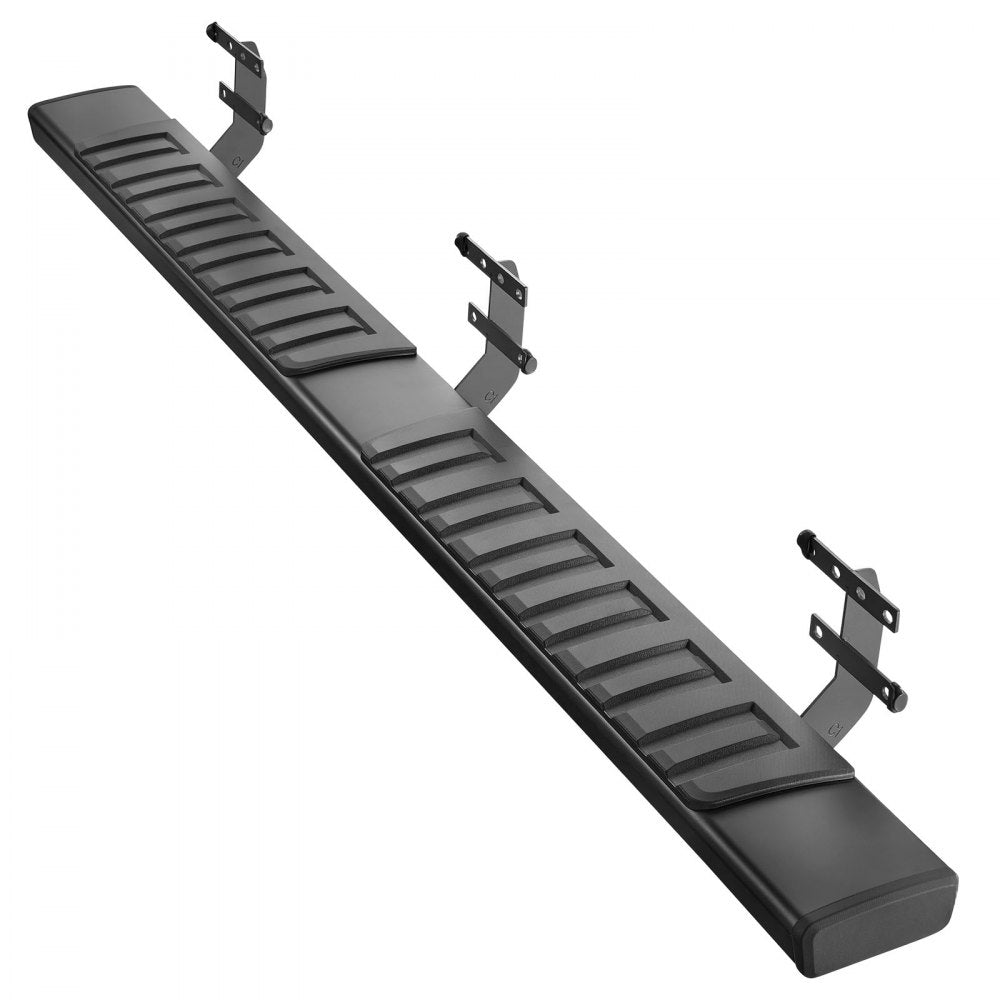 VEVOR Running Boards, 6 Inches Side Steps Compatible with 2019-2025 Dodge Ram 1500 Crew Cab(Not Fit 2019-2025 1500 Classic), Black Aluminum Alloy Nerf Bars, 500 lbs Load Capacity, Non-Slip Textured Surface with Rustproof Coating