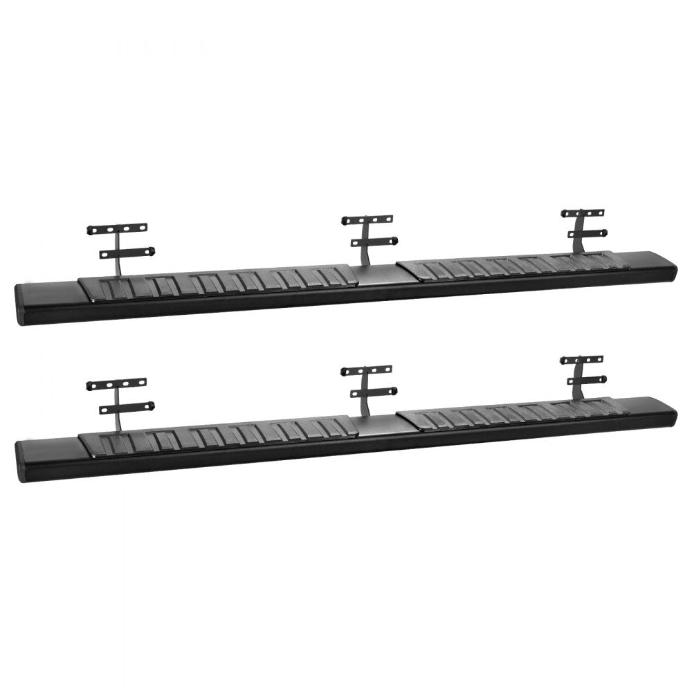 VEVOR Running Boards, 6 Inches Side Steps Compatible with 2019-2025 Dodge Ram 1500 Crew Cab(Not Fit 2019-2025 1500 Classic), Black Aluminum Alloy Nerf Bars, 500 lbs Load Capacity, Non-Slip Textured Surface with Rustproof Coating