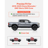VEVOR Running Boards, 6 Inches Side Steps Compatible with 2019-2025 Chevy Silverado/GMC Sierra 1500 Crew Cab, 20-25 Chevy Silverado/GMC Sierra 2500HD 3500HD Crew Cab, Black Textured Aluminum Nerf Bars