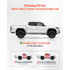 VEVOR Running Boards, 6 Inches Side Steps Compatible with 2024-2025 Toyota Tacoma Double Cab, Black Carbon Steel Nerf Bars, 550 lbs Load Capacity, Wide Non-Slip Hollow Surface with Rustproof Coating