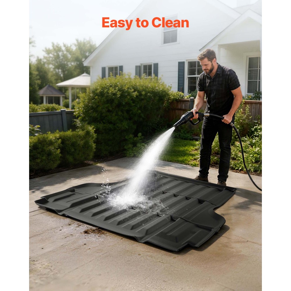 VEVOR Truck Bed Mat, TPE, Compatible with 2022-2026 Nissan Frontier Bed, Heavy Duty Custom Fit, All Weather Protection Pickup Car Trunk Liner Replacement, for 2022-2026 Nissan Frontier Accessories