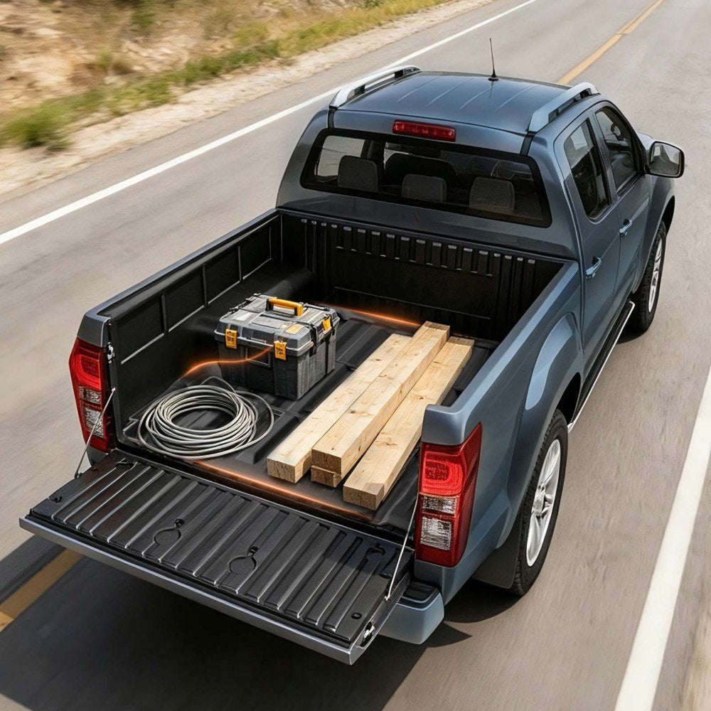 VEVOR Truck Bed Mat, TPE, Compatible with 2022-2026 Nissan Frontier Bed, Heavy Duty Custom Fit, All Weather Protection Pickup Car Trunk Liner Replacement, for 2022-2026 Nissan Frontier Accessories